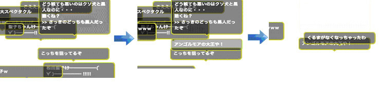 コメント表示機能の実際