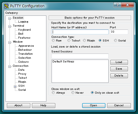 図5　PuTTY