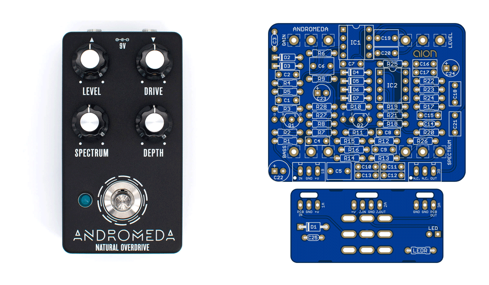 Aion FX ペダルキットの基板