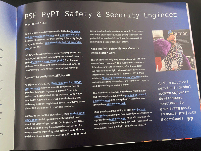 PSF PyPI Safety &amp; Security