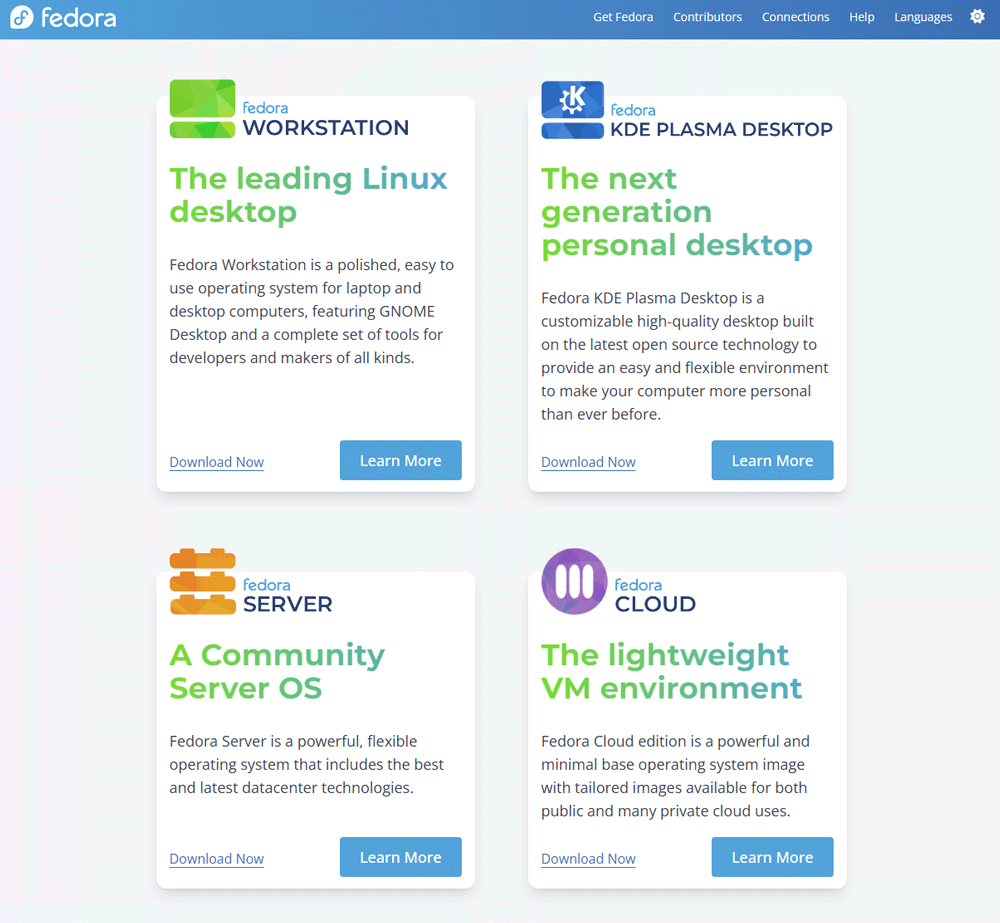 Fedora Linux : Editions