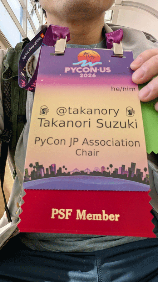 PyCon USの名札