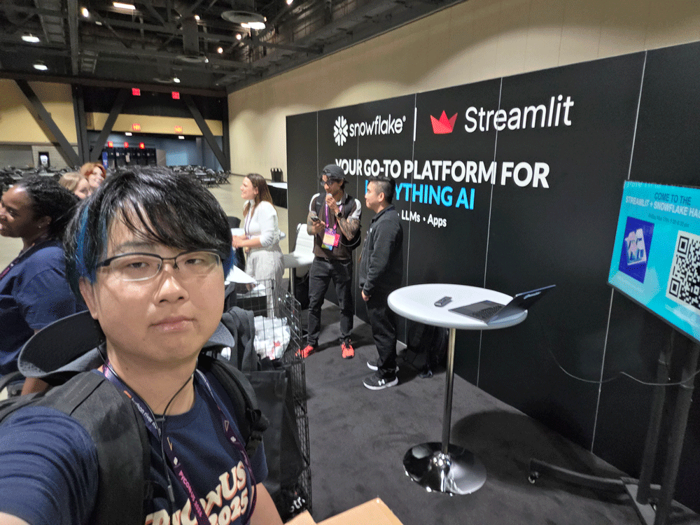 個人的に知り合いの多いStreamlitブースを訪問