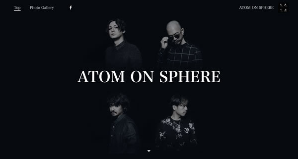 ジンドゥーAIビルダーで制作したATOM ON SPHEREの特設サイト