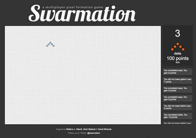 図4　他のユーザーと協力してゲームを進めていく『Swarmation』