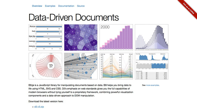 図3　インフォグラフィックなどで利用されている「D3.js」