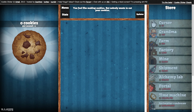 図5　クッキーを増やしていくゲーム、『Cookie Clicker』