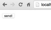 図7　「send!」とだけ書かれたwebページ