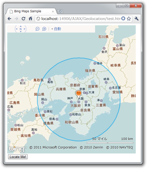 図4　Google Chromeでの実行結果