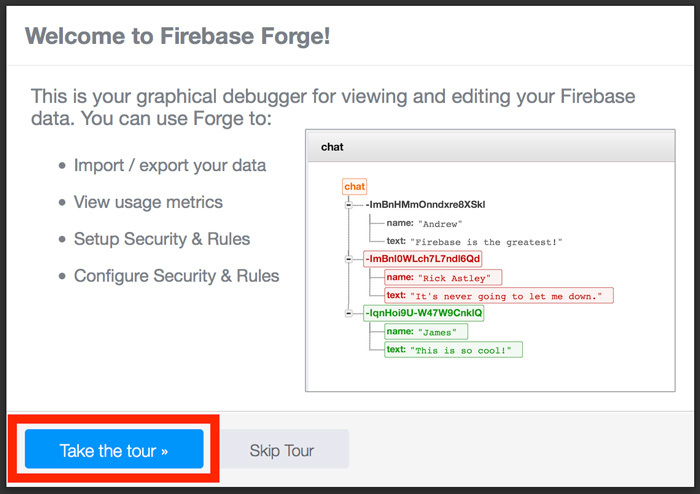 図6　Firebase Tour