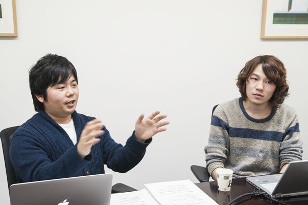 写真1　山下芳生氏（左）と吉田拓真氏（右）