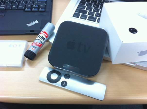 非常に小さいサイズのAppleTV