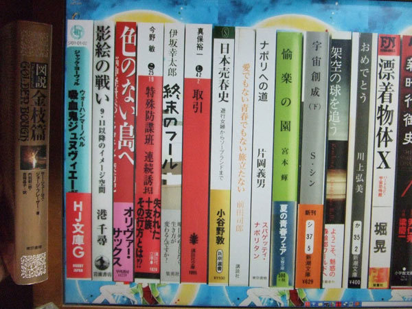 図3　リアルな本棚なので、リアルな本を並べてみました。左端にリアルな本を並べてみました。