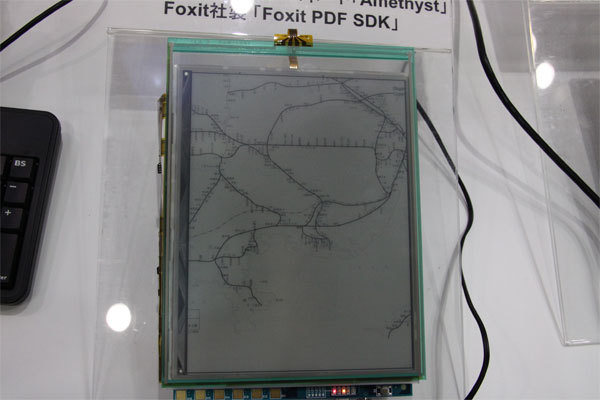 eペーパーによる画面表示