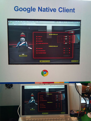 Google Native Clientで動作するLego Starwars