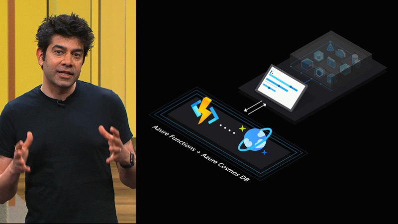 「Azure Cosmos DBがサーバレスになったことで、Cosmos DBとエラスティックなAzure Funtionsと組み合わせれば、ミッションクリティカルなイベントドリブンアプリケーションを非常にユニークな構成で構築できる」とクマール氏