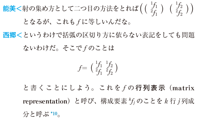 行列表示